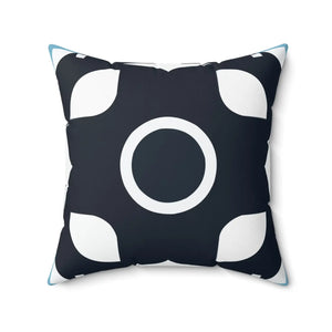 Modern White Abstract Pattern Polyester Square Pillow - Dipaliz - Throw Pillows