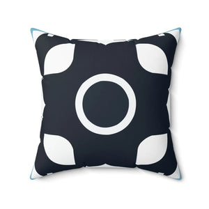 Modern White Abstract Pattern Polyester Square Pillow - Dipaliz - Throw Pillows