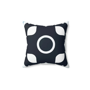 Modern White Abstract Pattern Polyester Square Pillow - Dipaliz - Throw Pillows