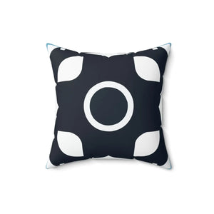 Modern White Abstract Pattern Polyester Square Pillow - Dipaliz - Throw Pillows