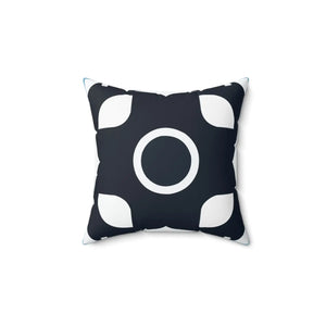 Modern White Abstract Pattern Polyester Square Pillow - Dipaliz - Throw Pillows
