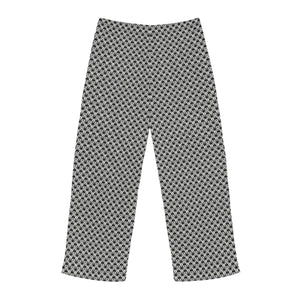 Black and White Geometrical Pattern Men’s Pajama Pants (aop) - Pajamas