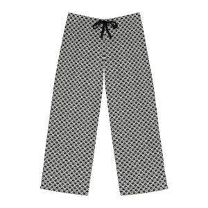 Black and White Geometrical Pattern Men’s Pajama Pants (aop) - Pajamas