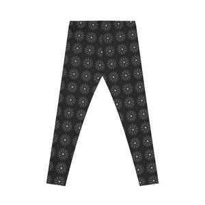Patterned Women’s Spandex Leggings - White Pattern Casual - Dipaliz