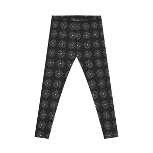 Patterned Women’s Spandex Leggings - White Pattern Casual - Dipaliz