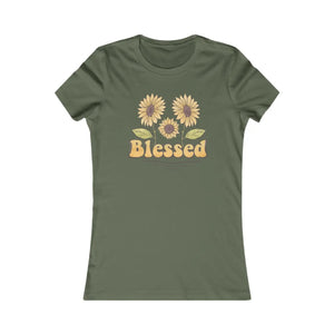 Floral Blessed Tee - Women’s Favorite Cotton - Dipaliz - T-shirts