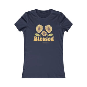 Floral Blessed Tee - Women’s Favorite Cotton - Dipaliz - T-shirts