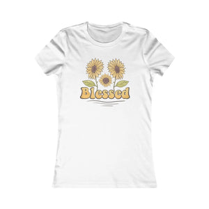 Floral Blessed Tee - Women’s Favorite Cotton - Dipaliz - T-shirts
