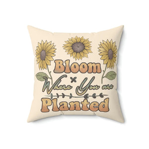 Vibrant Floral Spun Polyester Square Pillow - Dipaliz - Throw Pillows