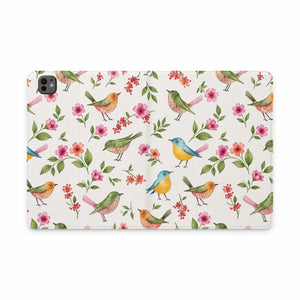 Dipaliz Blossoms Tablet Case Floral Watercolor Folio - Mobile Phone Cases