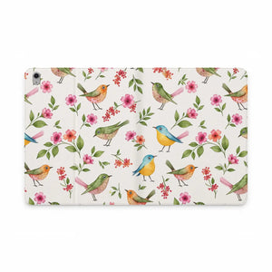 Dipaliz Blossoms Tablet Case Floral Watercolor Folio - Mobile Phone Cases