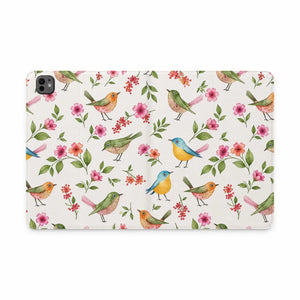 Dipaliz Blossoms Tablet Case Floral Watercolor Folio - Mobile Phone Cases
