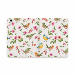 Dipaliz Blossoms Tablet Case Floral Watercolor Folio - Mobile Phone Cases