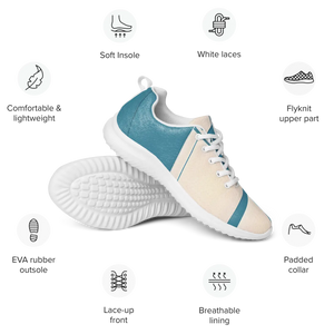 Ultralight Athletic Shoes - Blue Abstract Pattern - Dipaliz - Sneakers