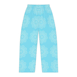 Blue Abstract Pattern Women’s Pajama Pants (aop) - Pajamas