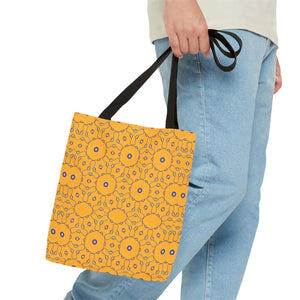 Blue Abstract Pattern Tote Bag - Eco-friendly Gift - Dipaliz - Handbags