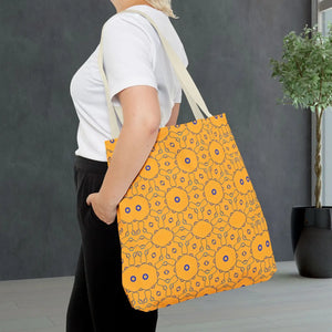 Blue Abstract Pattern Tote Bag - Eco-friendly Gift - Dipaliz - Handbags