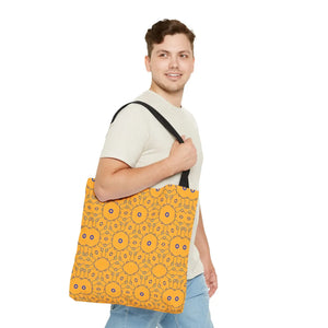Blue Abstract Pattern Tote Bag - Eco-friendly Gift - Dipaliz - Handbags