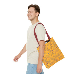 Blue Abstract Pattern Tote Bag - Eco-friendly Gift - Dipaliz - Handbags