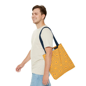 Blue Abstract Pattern Tote Bag - Eco-friendly Gift - Dipaliz - Handbags