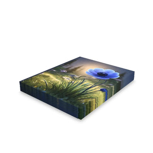 Chic Blue Anemone Flower Greeting Cards - Blank Card - Dipaliz