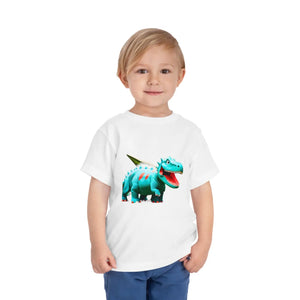 Teal Blue Dinosaur Toddler t Shirt - Classic Fit - Dipaliz - Baby & Clothing