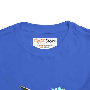 Teal Blue Dinosaur Toddler t Shirt - Classic Fit - Dipaliz - Baby & Clothing