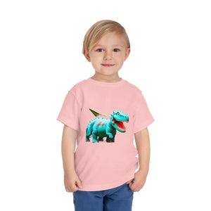 Teal Blue Dinosaur Toddler t Shirt - Classic Fit - Dipaliz - Baby & Clothing
