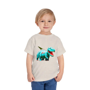 Teal Blue Dinosaur Toddler t Shirt - Classic Fit - Dipaliz - Baby & Clothing