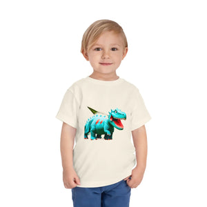 Teal Blue Dinosaur Toddler t Shirt - Classic Fit - Dipaliz - Baby & Clothing