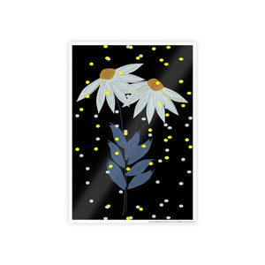Blue Flower Gloss Posters – Eco-friendly Art - Dipaliz - Prints & Visual Artwork