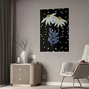 Blue Flower Gloss Posters – Eco-friendly Art - Dipaliz - Prints & Visual Artwork
