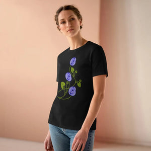 Women’s Premium Tee - Blue Flowers Fashion Statement - Dipaliz - T-shirt