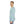 Cozy Long Sleeve Blue Green Stripes Tee - Brushed Poly - Dipaliz - T-shirts
