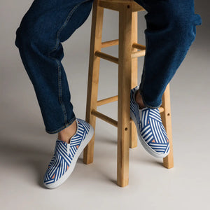 Urban Canvas Shoes - Orange Abstract Pattern - Dipaliz - Sneakers