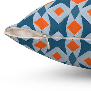 Orange Seamless Pattern – Spun Polyester Square - Dipaliz - Throw Pillows