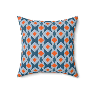 Orange Seamless Pattern – Spun Polyester Square - Dipaliz - Throw Pillows