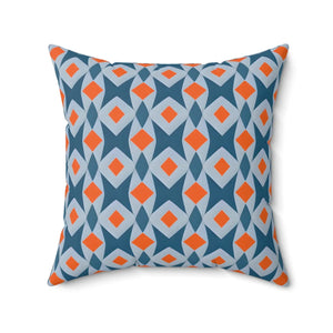 Orange Seamless Pattern – Spun Polyester Square - Dipaliz - Throw Pillows