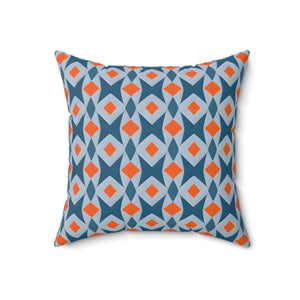 Orange Seamless Pattern – Spun Polyester Square - Dipaliz - Throw Pillows