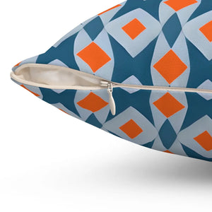 Orange Seamless Pattern – Spun Polyester Square - Dipaliz - Throw Pillows