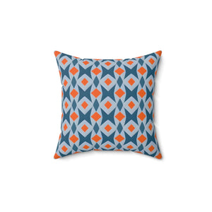 Orange Seamless Pattern – Spun Polyester Square - Dipaliz - Throw Pillows