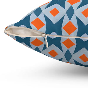 Orange Seamless Pattern – Spun Polyester Square - Dipaliz - Throw Pillows