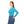 Turquoise Starburst Women’s Long Sleeve V-neck Shirt (aop) - T-shirts