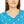 Turquoise Starburst Women’s Long Sleeve V-neck Shirt (aop) - T-shirts