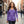 Purple Floral Medallion Pattern Women’s Long Sleeve V-neck Shirt (aop) - T-shirts
