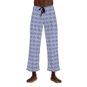 Periwinkle & Lavender Men’s Pajama Pants (aop) - Pajamas