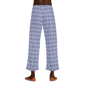 Periwinkle & Lavender Men’s Pajama Pants (aop) - Pajamas
