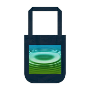 Organic Canvas Tote Bag - Ripple Design Cotton - Dipaliz - Bags