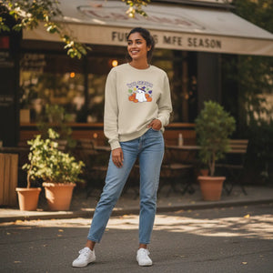 Dipaliz Boo Season Ghost Crewneck Sweatshirt Cotton Blend - Sweatshirts - m