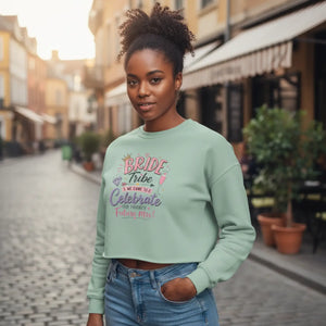 Dipaliz Bride Tribe Cropped Sweatshirt - Bachelorette Party - Sweatshirts